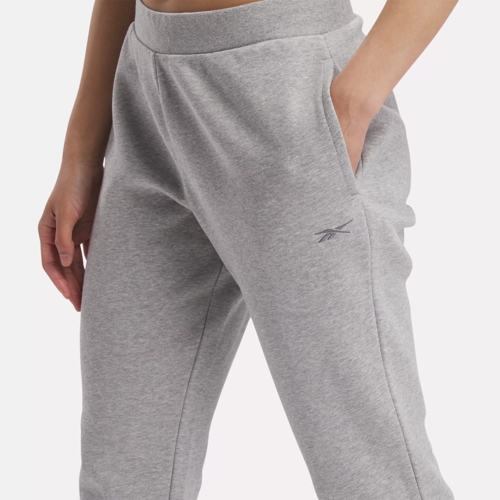 Reebok Women's Elite Cozy Fleece Jogger Pants, Gray, XL, XXL, XXXL, NEW