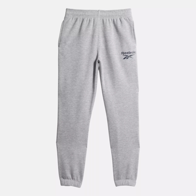 Reebok Womens Classics Vector Athletic Jogger Pants, Grey, Small