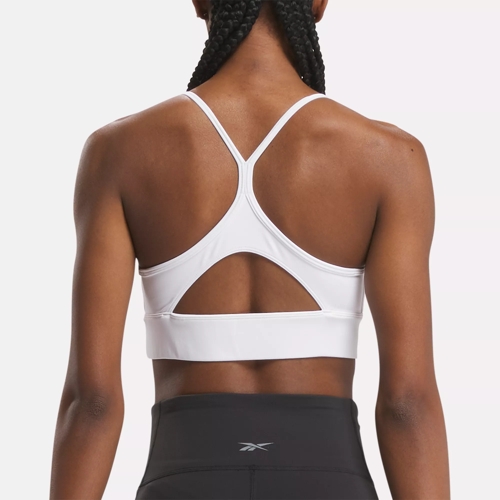 Reebok Womens Dance Strappy Studio Bra M White