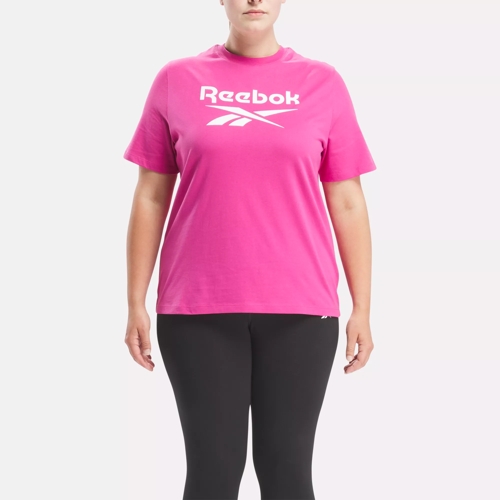 Reebok Identity Small Logo Cotton Leggings in semi proud pink