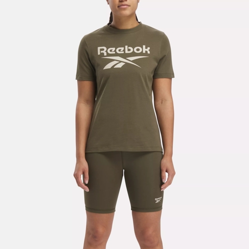 Reebok Womens Sprm T-Shirt Plus Short Sleeve Sports Training