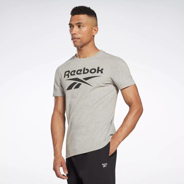 Reebok Identity Big Logo T-Shirt - Medium Grey Heather | Reebok