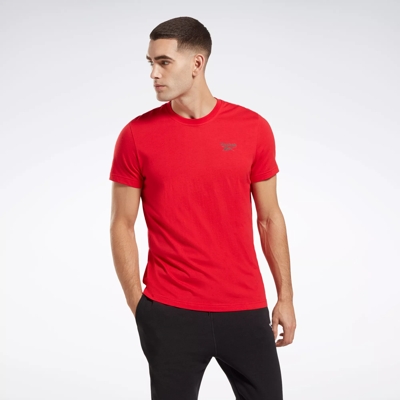 Reebok Men's Identity Classics T-Shirt in Red - Size S