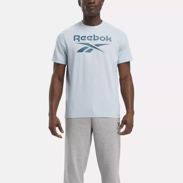 Reebok Identity Big Stacked Logo T-Shirt - White | Reebok