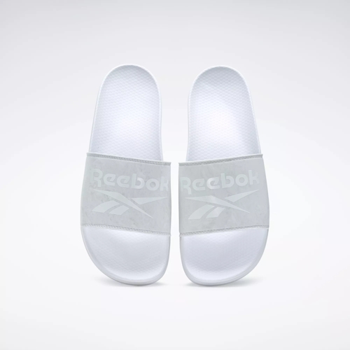 Reebok Fulgere Slides White Skull Grey Reebok