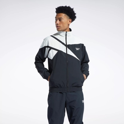 Reebok Identity Vector Knit Track Jacket - Black / Black | Reebok