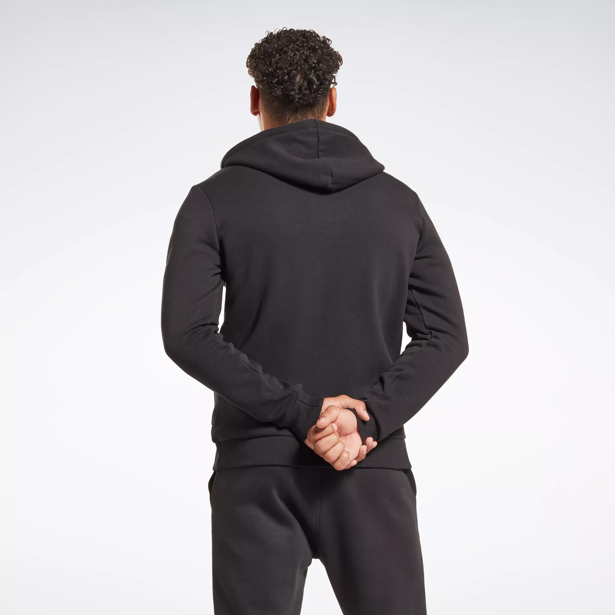 Reebok Identity Fleece Full-Zip Hoodie - Black | Reebok