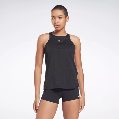 Reebok Classics Cotton Jersey Tank Top (Plus Size) in BLACK