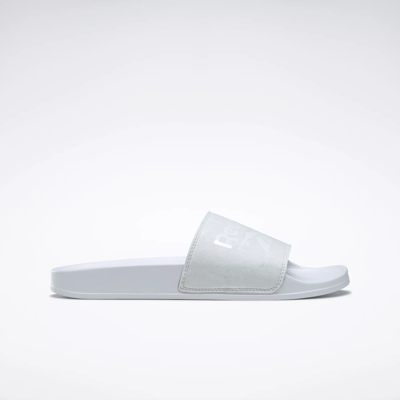 Reebok best sale slides white