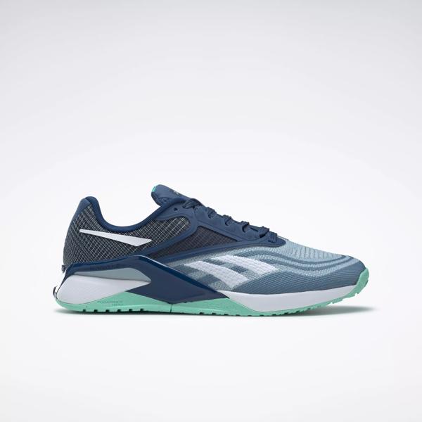 Reebok Nano X2 Women's Training Shoes - Gable Grey / Batik Blue / Hint | Reebok