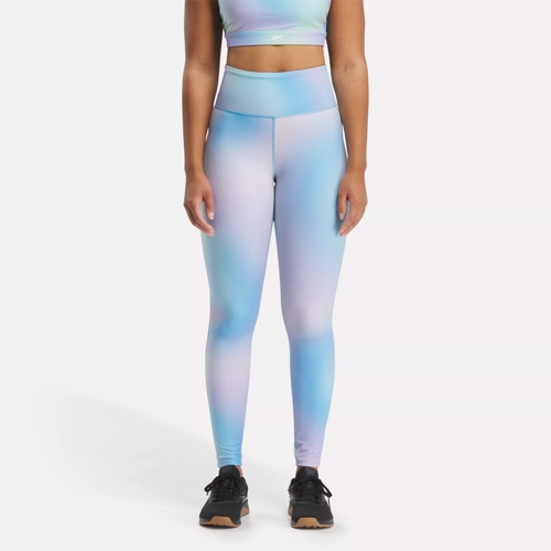 Reebok Women s Lux Bold Ombre High Waist Leggings Blue