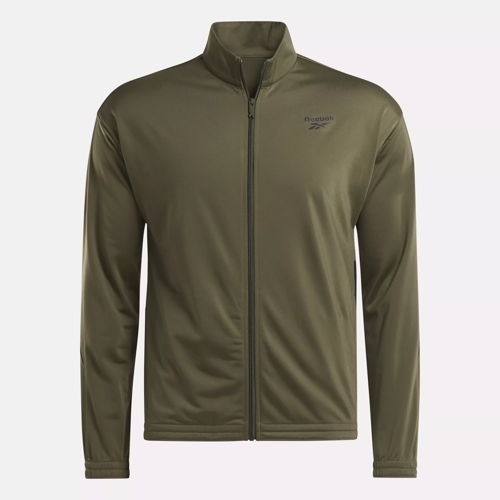 Reebok Identity Vector Knit Track Jacket - Army Green | Reebok Reebok Identity Vector Knit Track Jacket - Army Green | Reebok