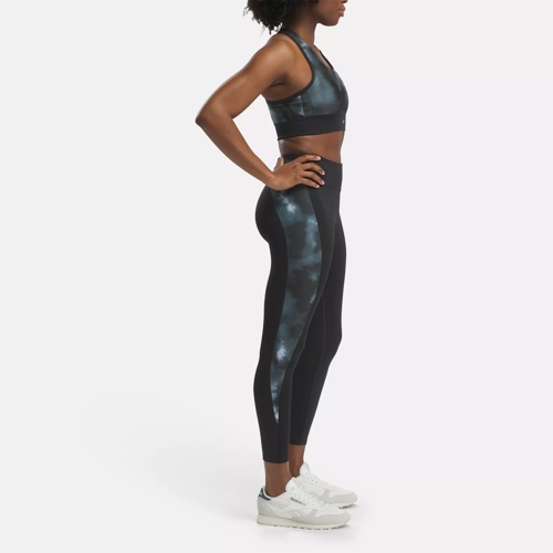 Running Allover Print Leggings - Night Black | Reebok