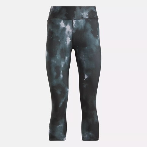 ID Train Allover Print Capri Leggings - Black