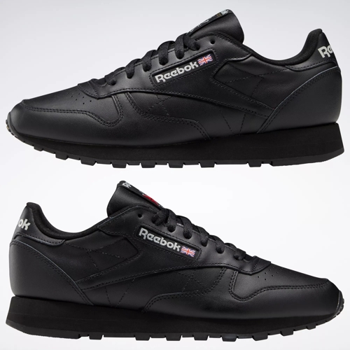 Minúsculo Maligno Edición Classic Leather Shoes - Core Black / Core Black / Pure Grey 5 | Reebok