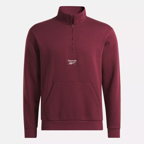 Reebok classic best sale half zip sweatshirt