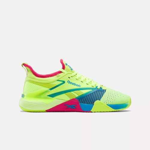 Nano Court Shoes Digital Lime Aqua Bold Pink Reebok