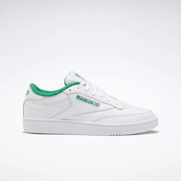 Club C 85 Reebok Zapatillas para chicos en white-white-green para