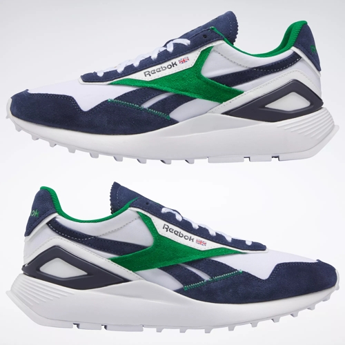 Classic Leather Legacy AZ Shoes - Ftwr White / Vector Navy / Glen