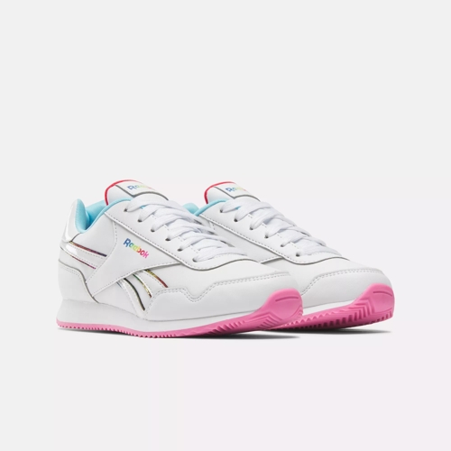 Reebok Classic REEBOK ROYAL CL JOG Branco / Glitter - Entrega gratuita