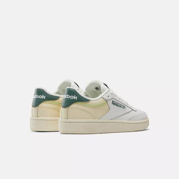 Club C 85 Shoes - Chalk / Vintage Chalk / Escape Green | Reebok