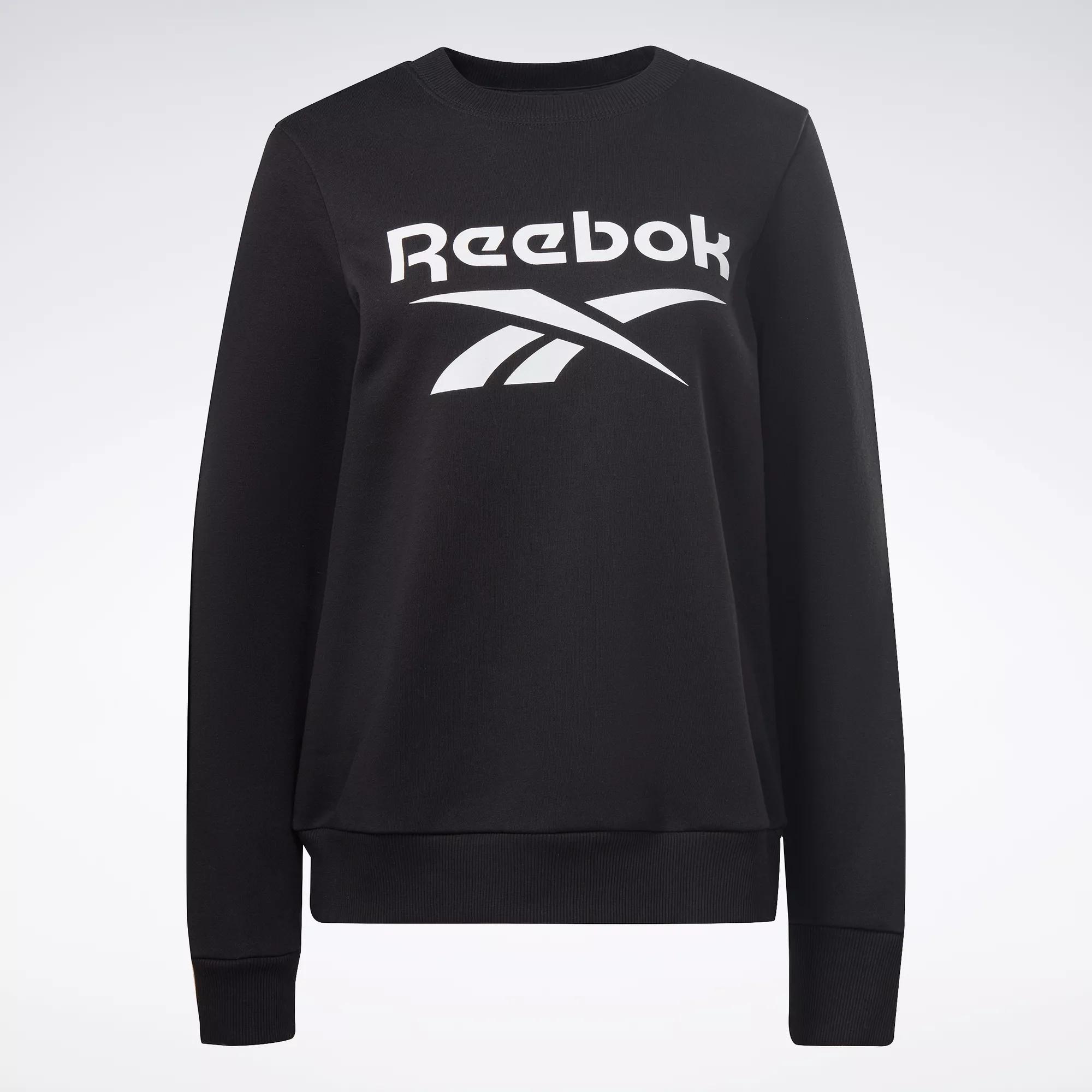 Reebok Women's Identity Big Logo Fleece Crew Sweatshirt