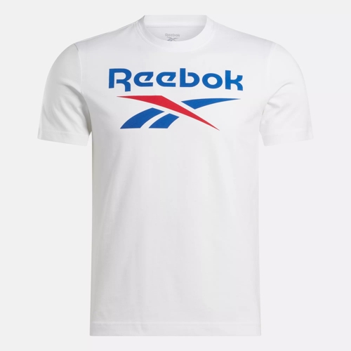 - Vector Reebok Identity Logo T-Shirt White Reebok | Big / Blue