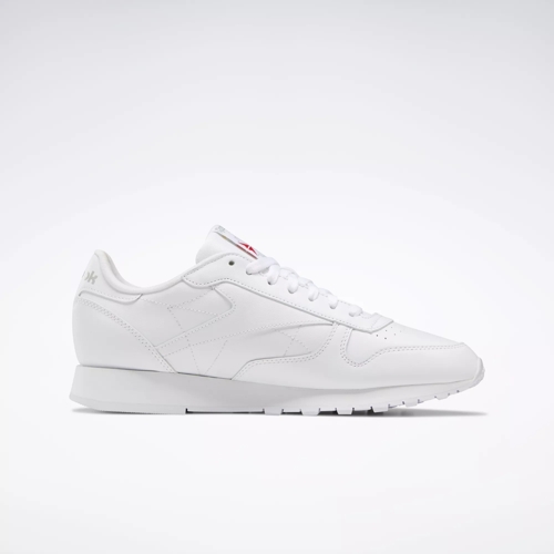 GENUINE REEBOK CLASSIC LEATHER WHITE & GREY ATHLETIC SHOES