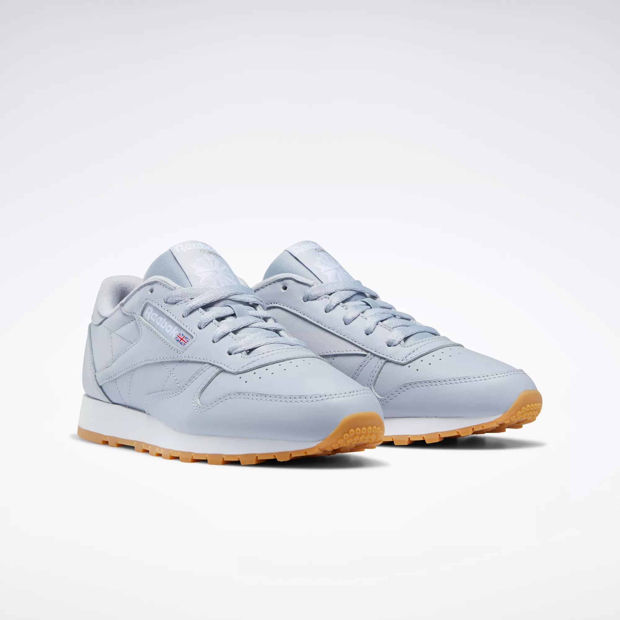 Lengtegraad Tekstschrijver toevoegen aan Classic Leather Shoes Grey | Reebok