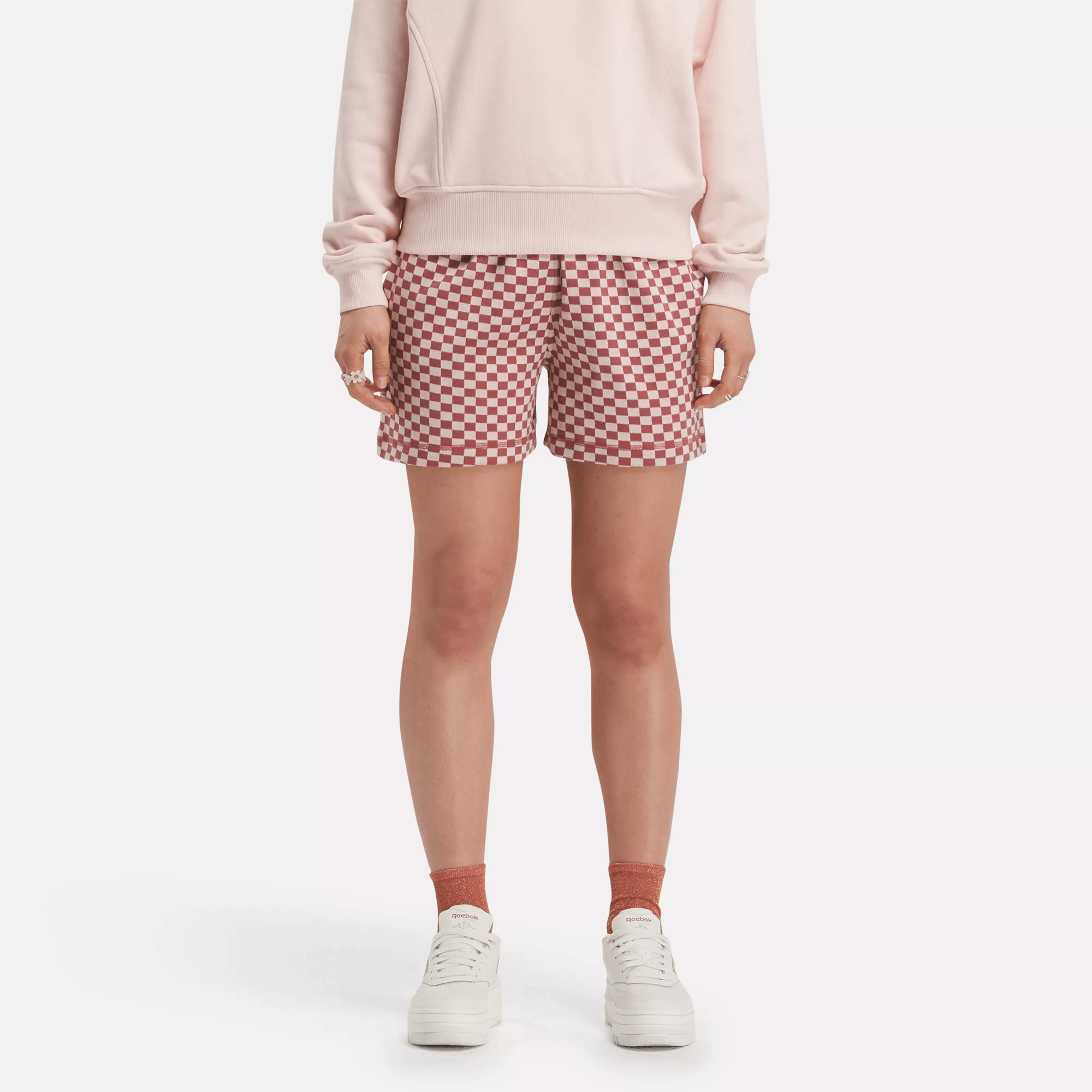 Reebok Classics Y2k Allover Print Shorts In Red