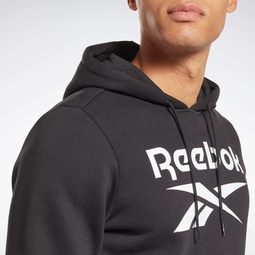 Reebok Apparel Men Reebok Identity Fleece Stacked Logo Pullover Hoodie –  Reebok Canada