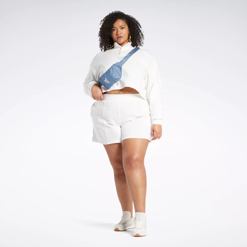 White shorts shop plus size