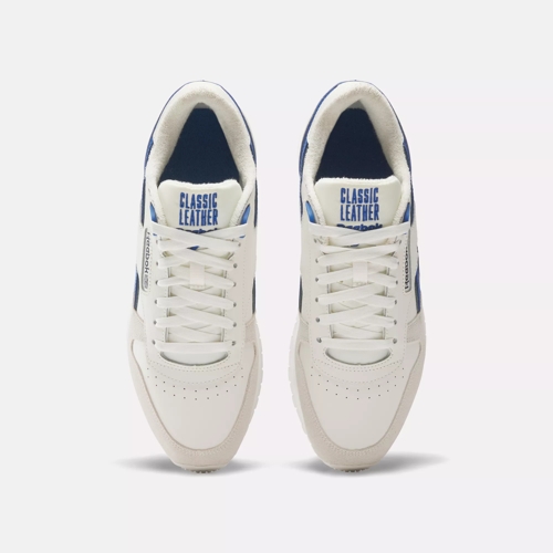 Classic Leather Shoes - Chalk Vector Navy / Vector Blue | / Reebok