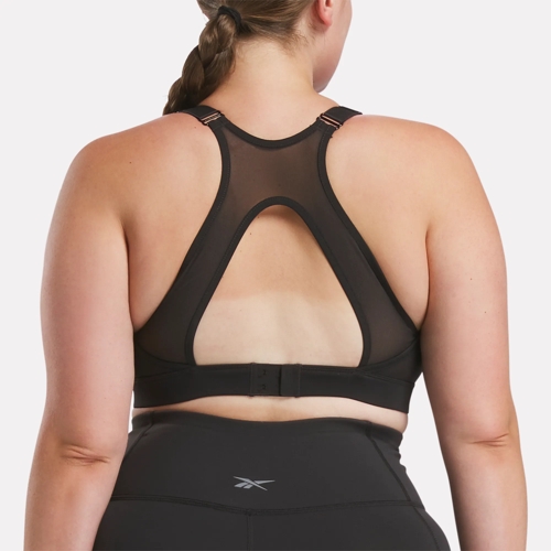 Reebok Lux High Impact Bra Plus Size 2x Black