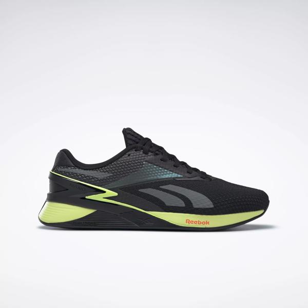 Nano X3 Training Shoes Core Black Court Brown Neon Cherry Reebok