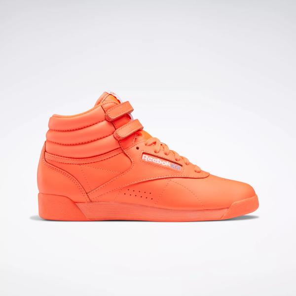 Freestyle Hi Women\'s Shoes - Orange Orange Ftwr / | White / Flare Reebok Flare