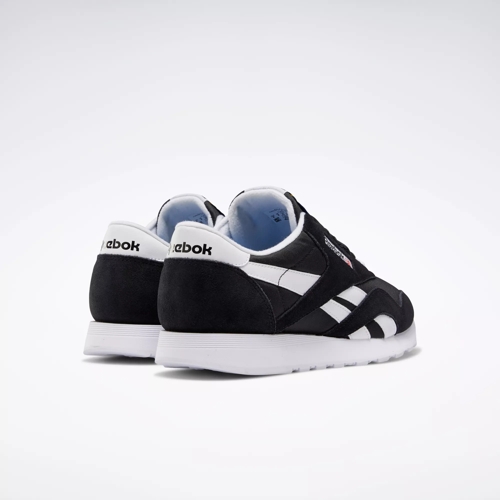 Agresivo Adelaida tenaz Classic Nylon Men's Shoes - Black / Black / White | Reebok