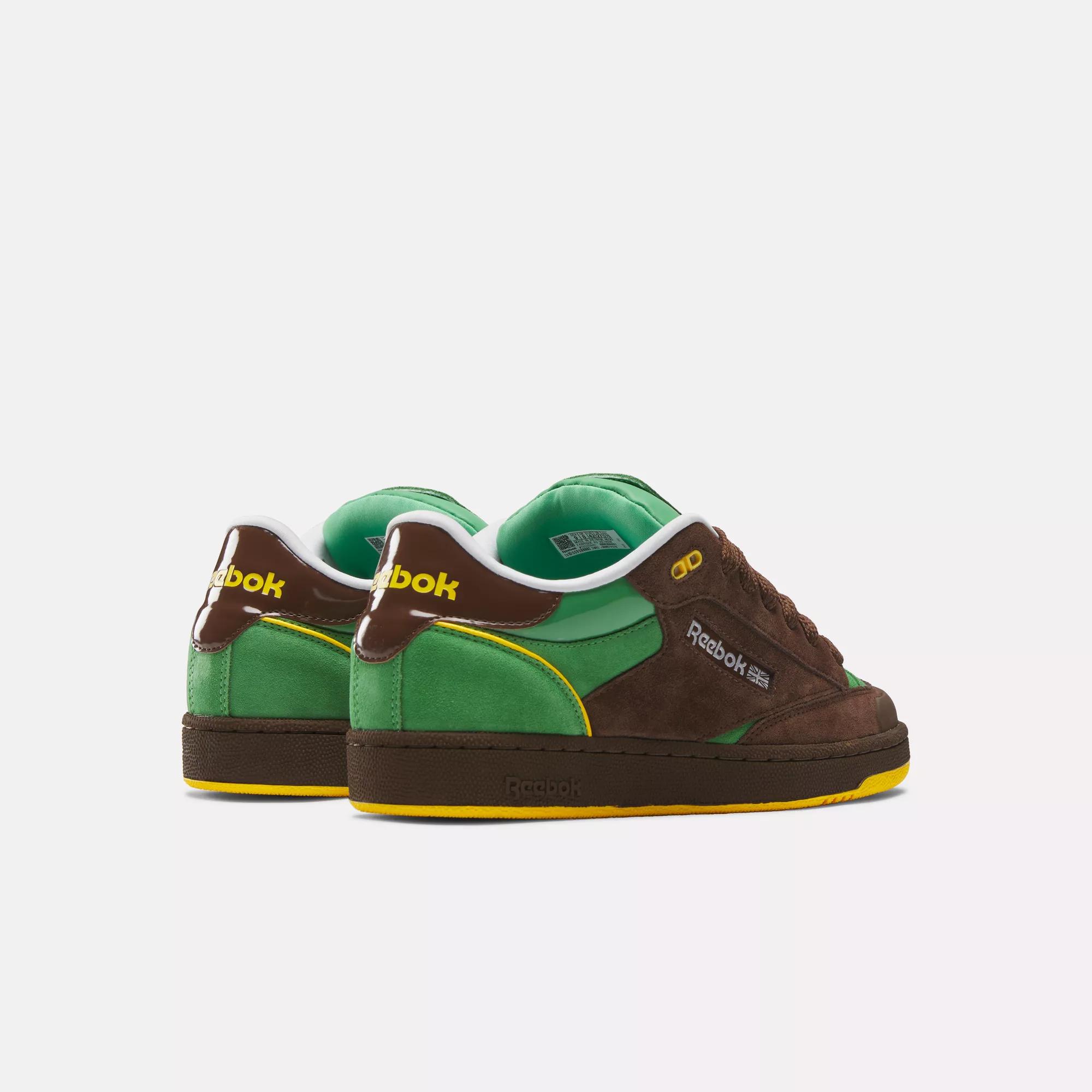 Club C Bulc Shoes - Brush Brown / Sport Green / Always Yellow | Reebok