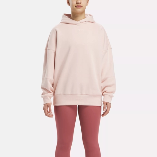 OVER SIZE LOOSE FIT WINTER SWEAT SHIRT FOR WOMAN IN PINK