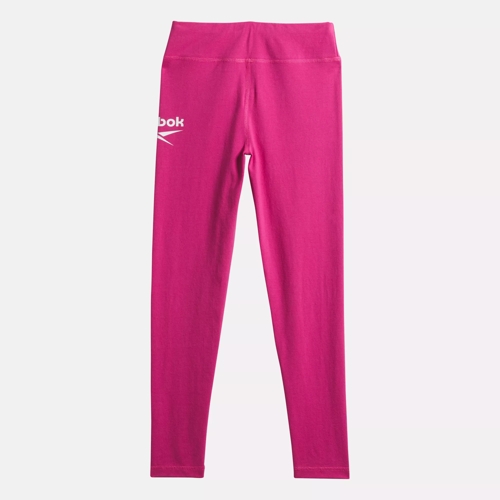 Reebok Identity Small Logo Cotton Leggings in semi proud pink