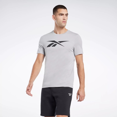 Reebok Men's Shirt - Grey - L