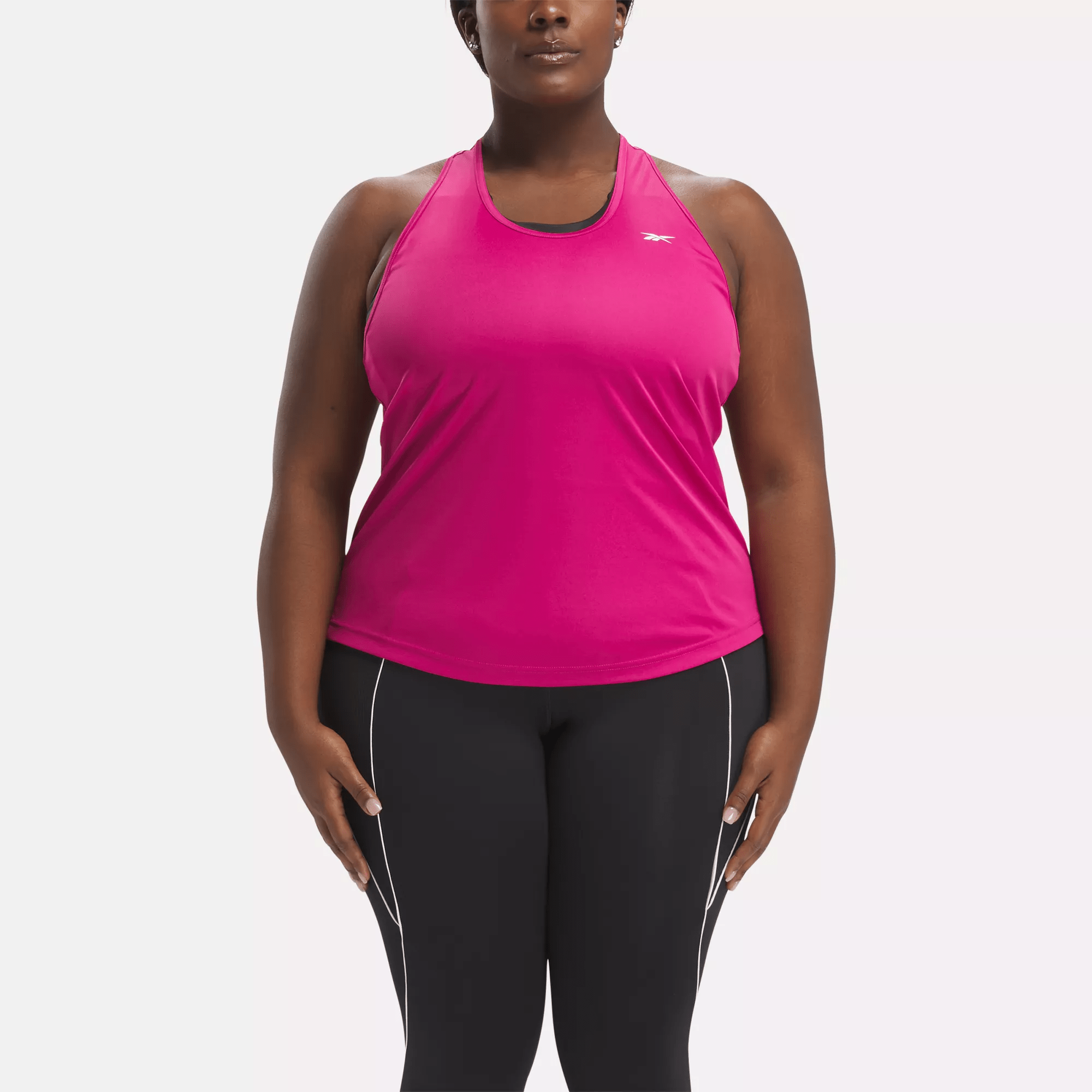 Reebok Women's Workout Ready Mesh Back Tank Top (plus Size) In Pink