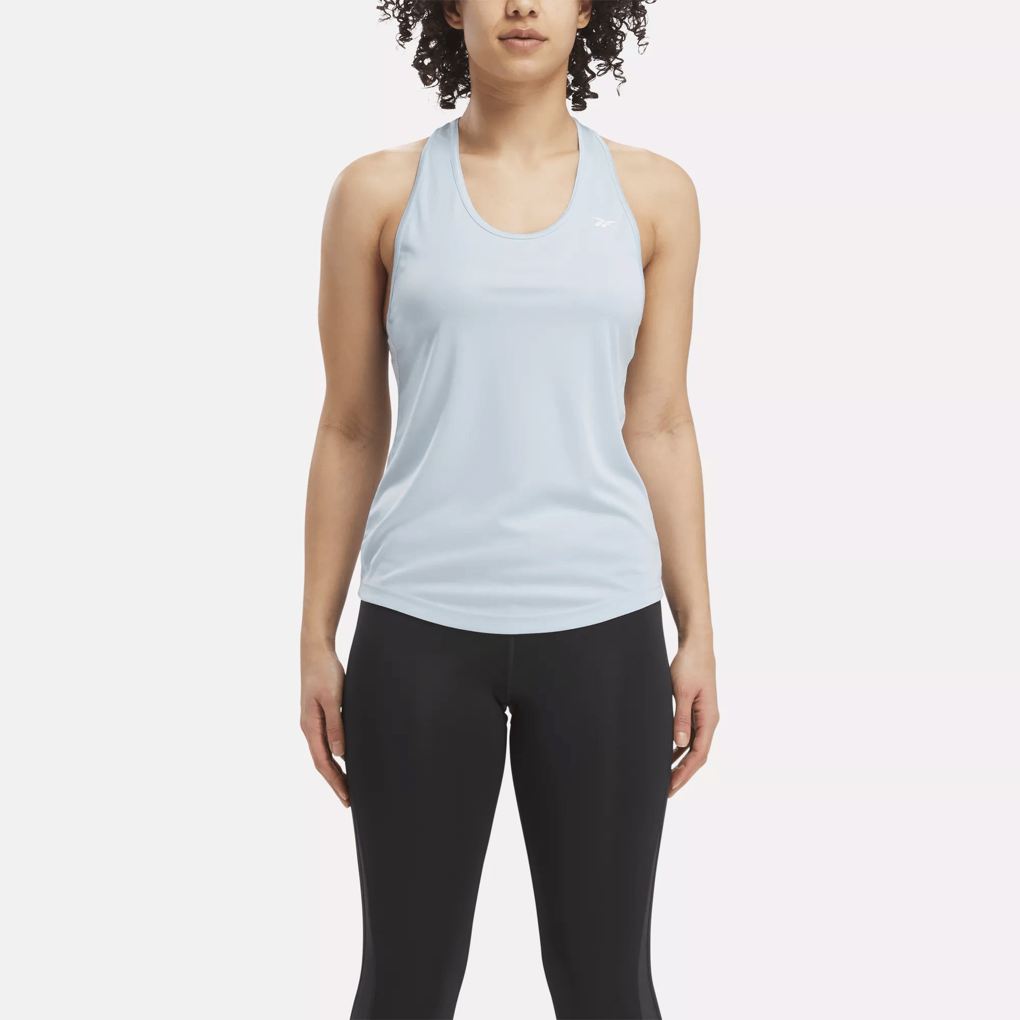 Reebok Workout Ready Mesh Back Tank Top In Blue