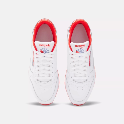 | White Leather / Shoes Ice Classic Instinct Red / Reebok White -
