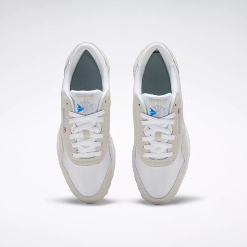 Classic Nylon Shoes - White / White / Light Grey | Reebok
