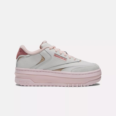 Club C Extra Women's Shoes - Pure Grey 7 / Possibly Pink / Porcelain Pink