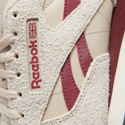 Classic Leather Shoes - Modern Beige / Alabaster / Classic Burgundy | Reebok