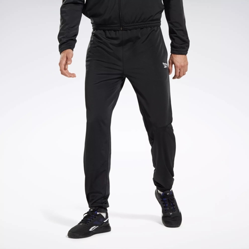 REEBOK Self Design Men Black Track Pants - Buy REEBOK Self Design