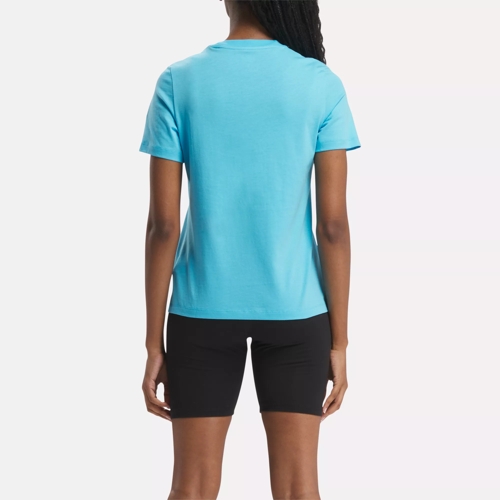 Tee shirt reebok femme on sale cyan