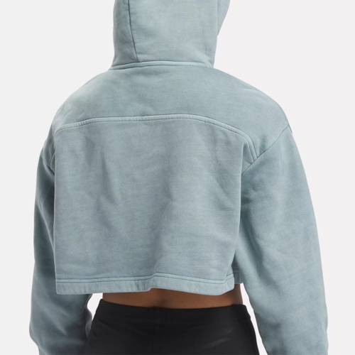 Classics Natural Dye Cropped Hoodie Hoops Blue Reebok